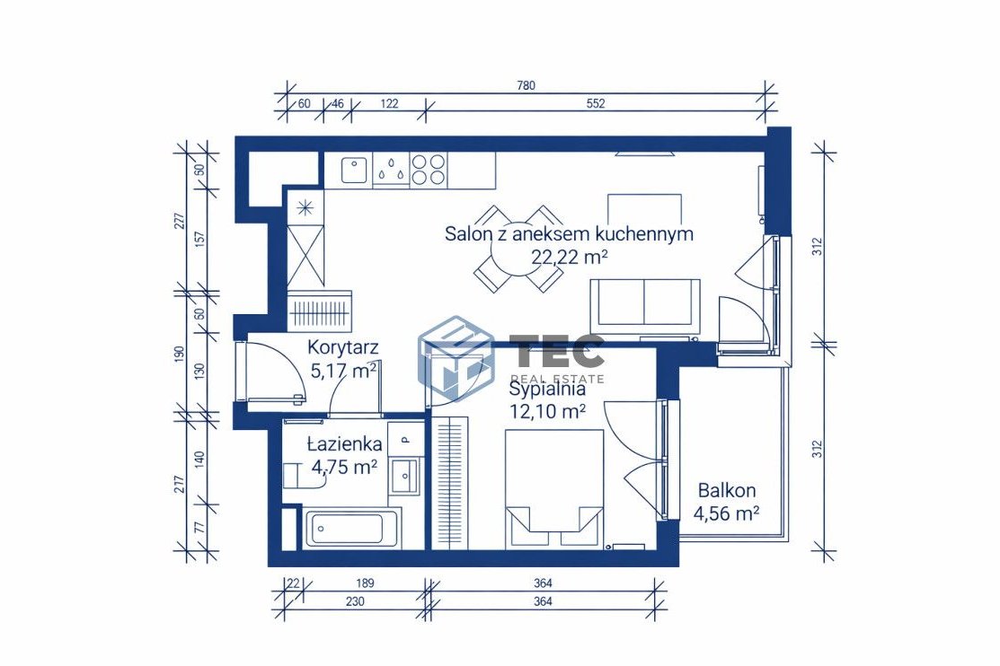 Brak Pcc I 2 pokoje I balkon I idealne na start