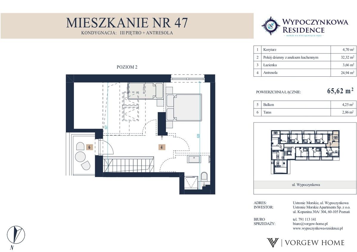 10900 zł/m2 brutto. 2 poziomowe - 3 komfortowe pokoje