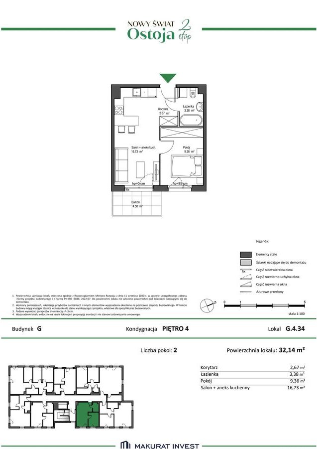 2-pokojowe mieszkanie 32m2 Bez Prowizji