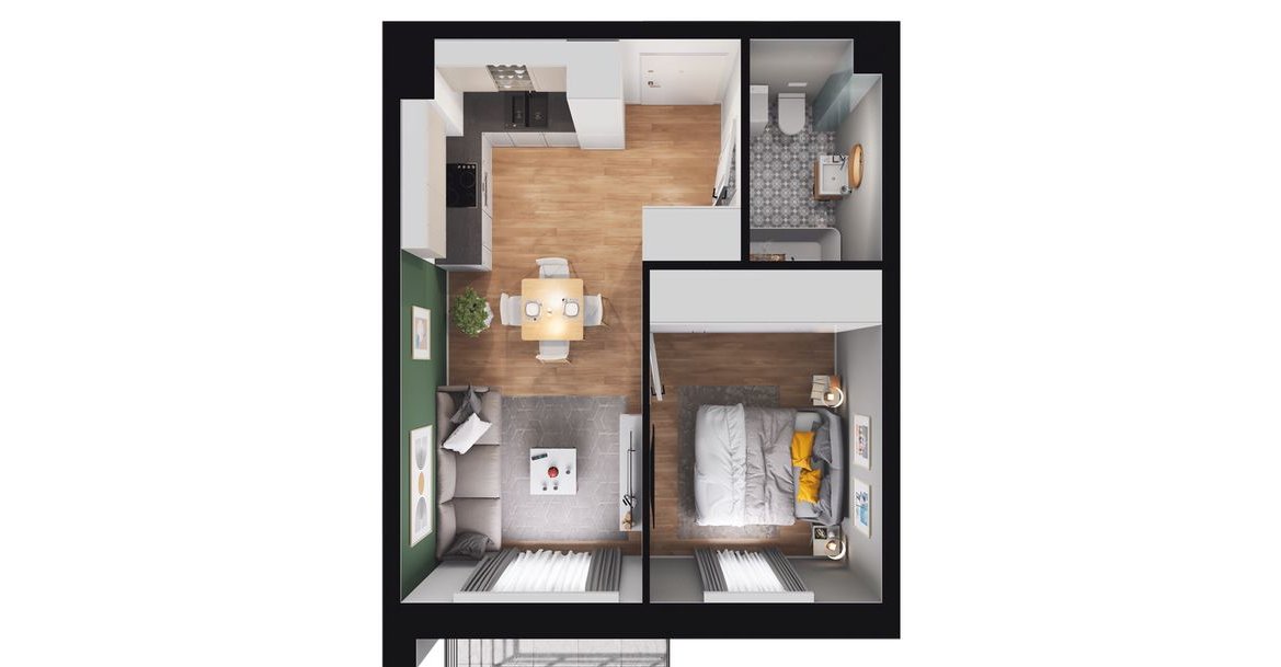 2-pokojowe mieszkanie 32m2 Bez Prowizji