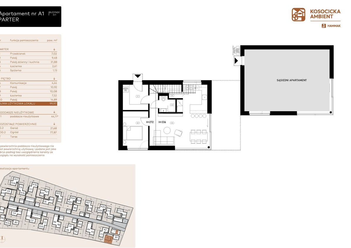 5-pokojowe mieszkanie 99m2 + ogródek Bez Prowizji
