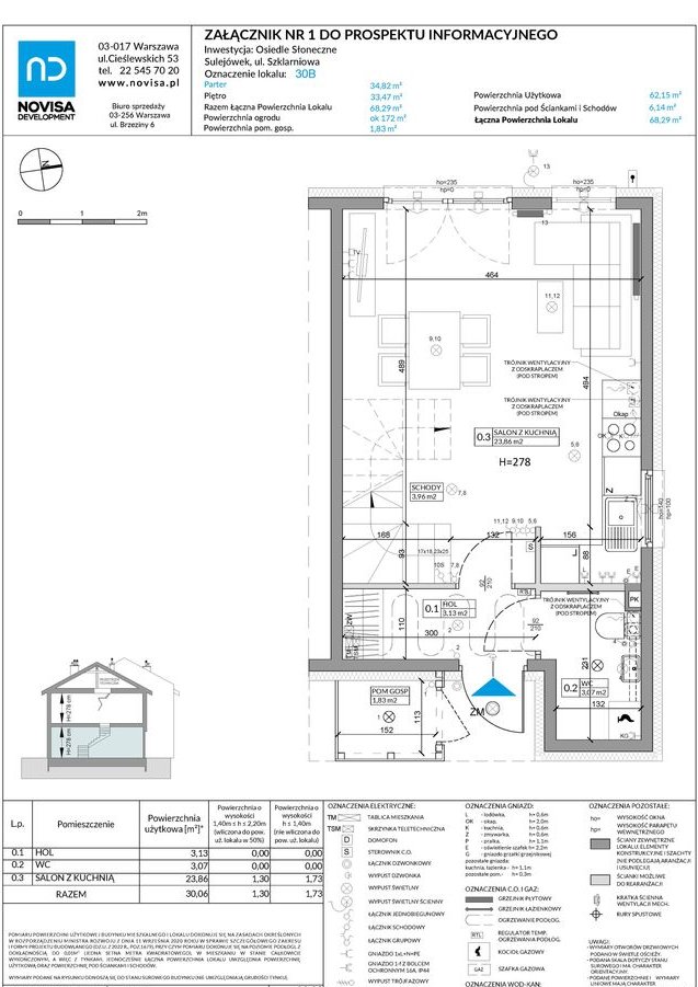 3-pokojowy dom 68m2 + ogródek Bezpośrednio