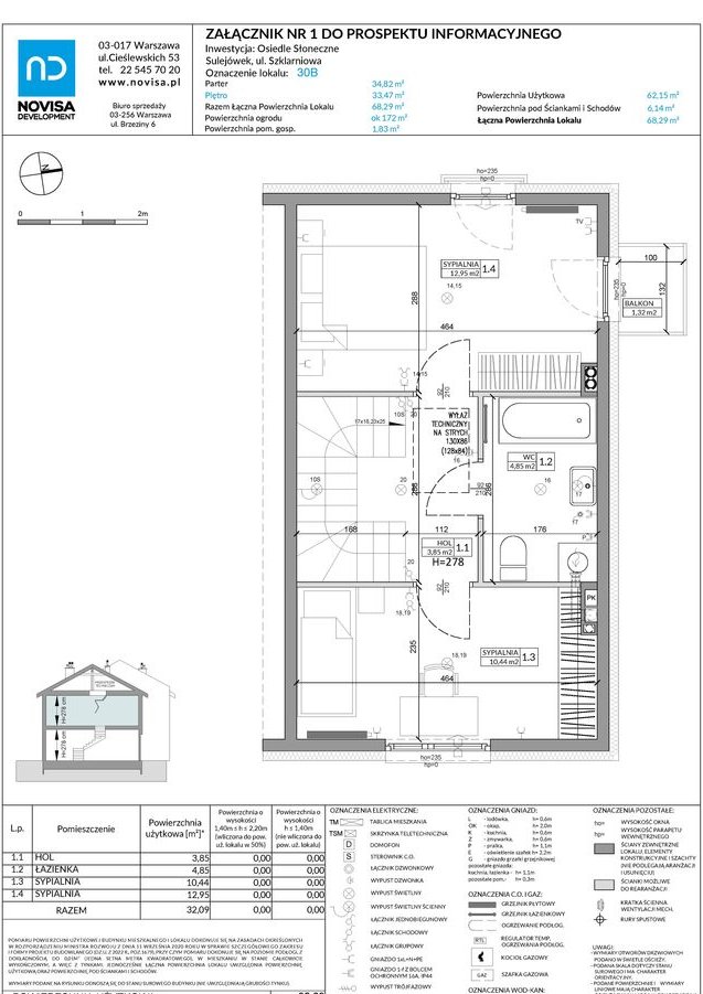 3-pokojowy dom 68m2 + ogródek Bezpośrednio