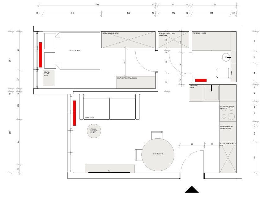 ŚWIEŻO PO REMONCIE OD ARCHITEKTA-salon+sypialnia-MEDIA MIEJSKIE-BALKON