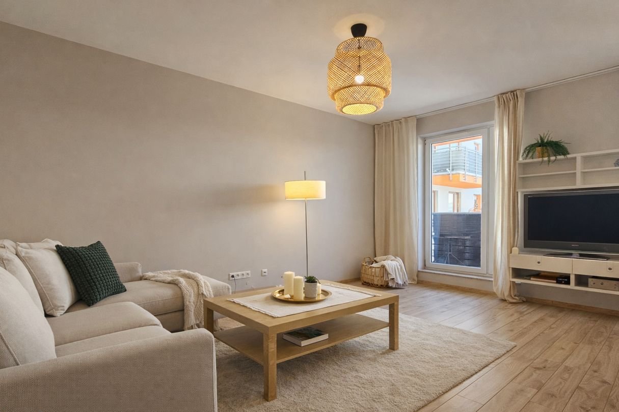 Gotowe do zamieszkania | Stylowe wnętrze z balkonem