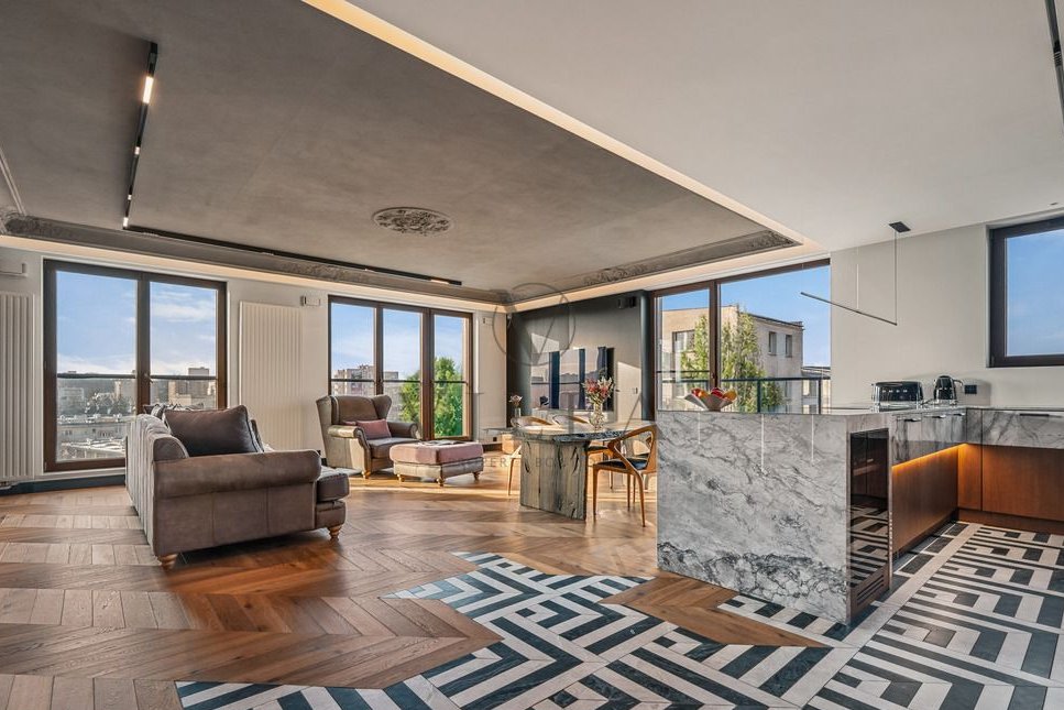 Przestronny designerski apartament na Mokotowie