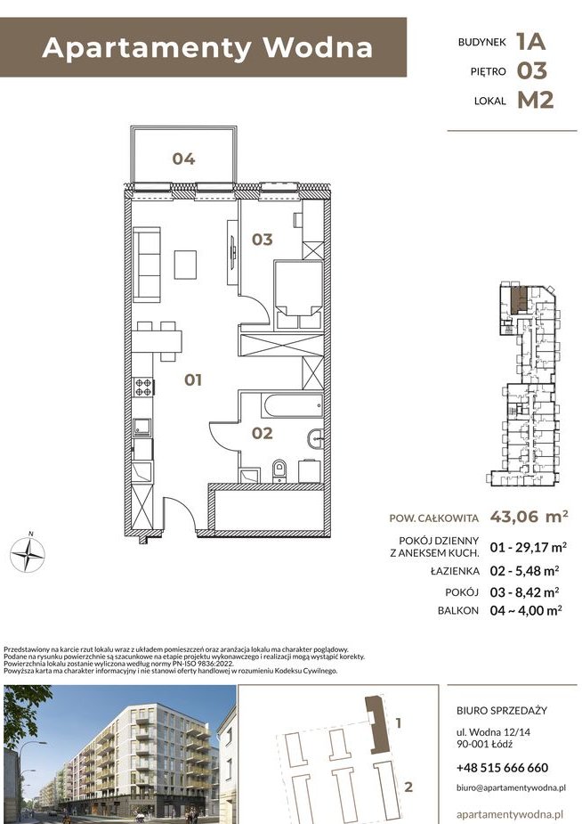 2 pokoje/ balkon/ ogrzewanie podłogowe z miasta