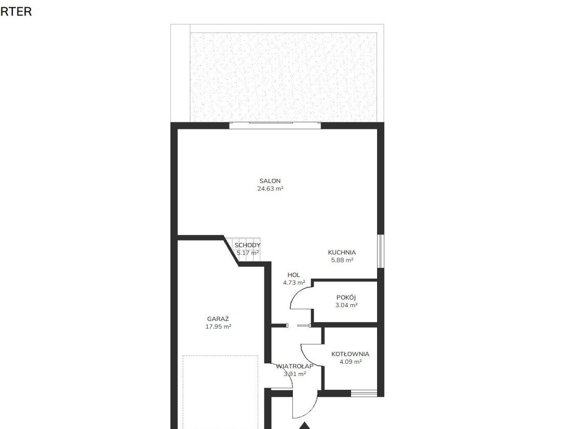 Nowoczesny dom spokojnej okolicy