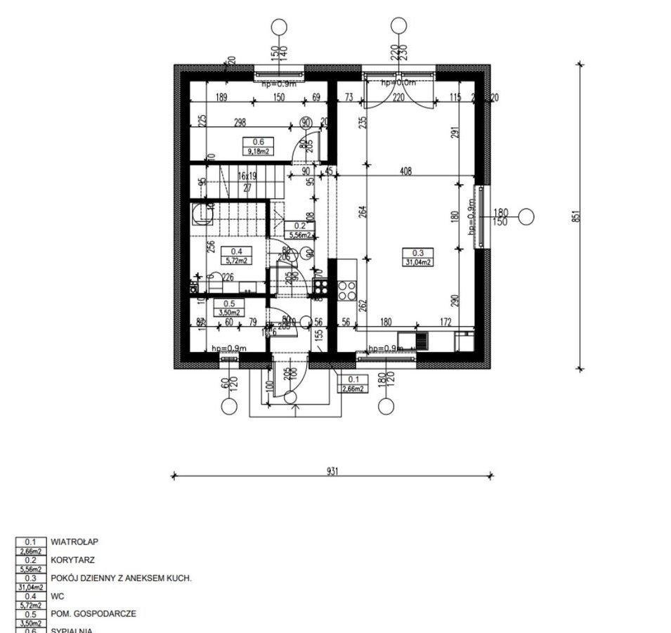 Dom jednorodzinny w stanie deweloperskim pod Strzelinem
