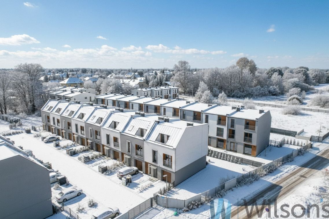 Nowoczesny segment 183 m2_garaż_ogródek_Łomianki