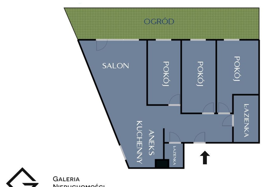 wysokie sufity | 2 miejsca w hali | 4 pokoje