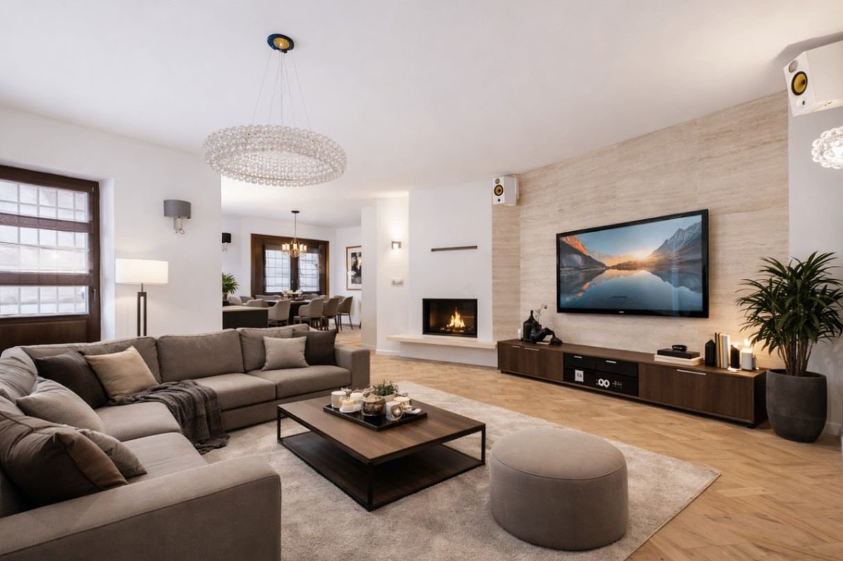 Dom w sercu Starej Miłosnej – luksus, przestrzeń i kinowe poddasze