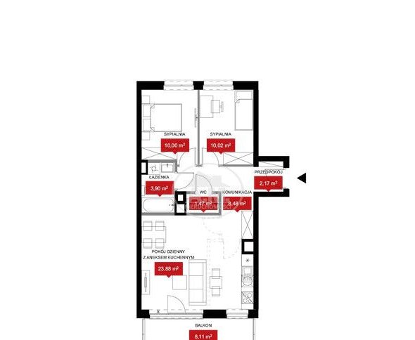 Promocja Widok na wodę Duży Balkon