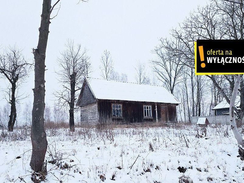 Dom z duszą z bala sosnowego w wiejskim zaciszu