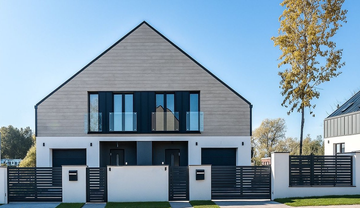 Dom w zabudowie bliźniaczej, nowy. Blisko Poznania