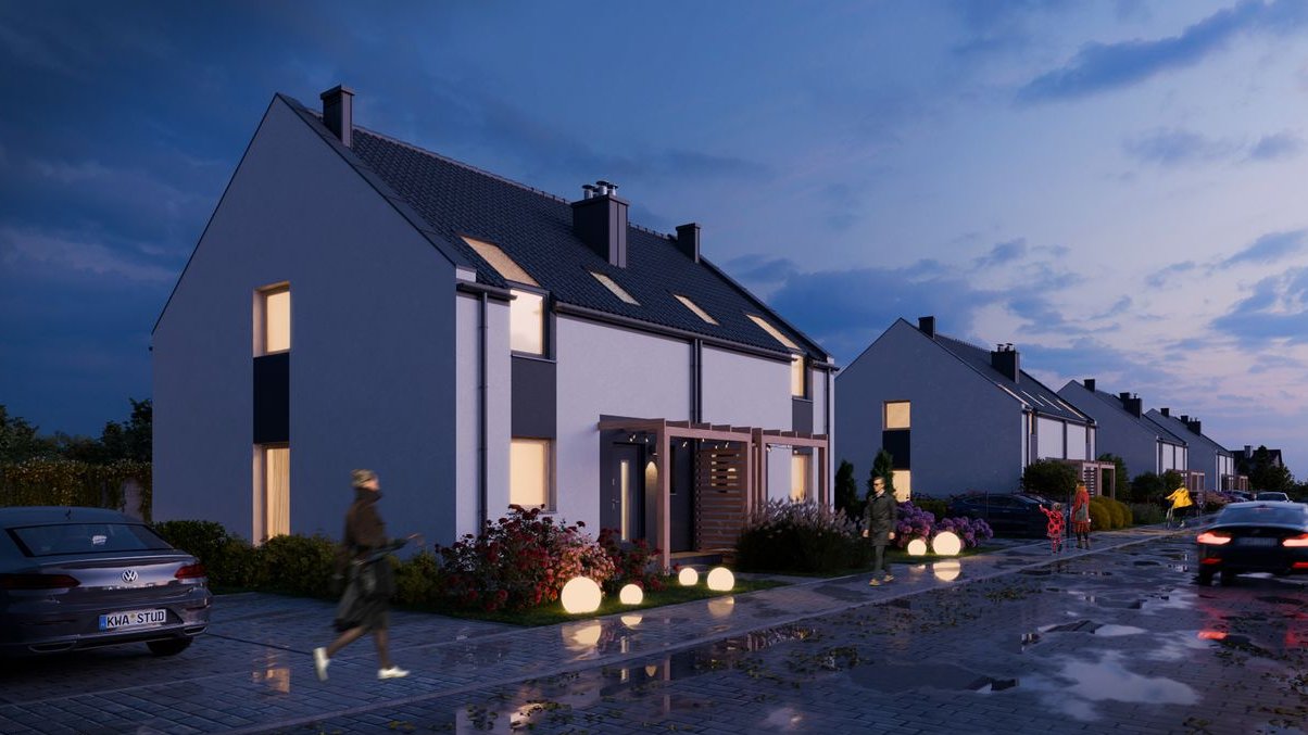 Pobiedziska, ul. Główna/Sandaczowa, bliźniak 97 m2