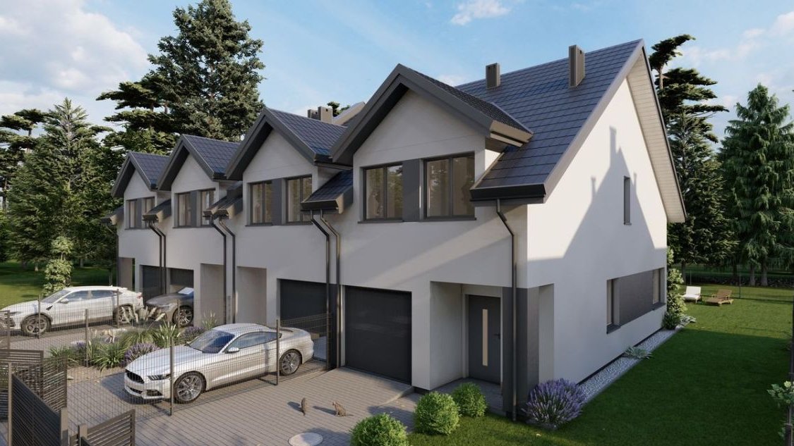 Nowoczesne środkowe segmenty w sercu natury