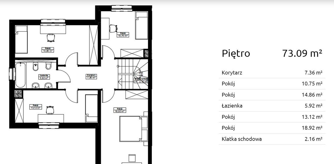 Gotowy dom na kameralnym, zamkniętym osiedlu