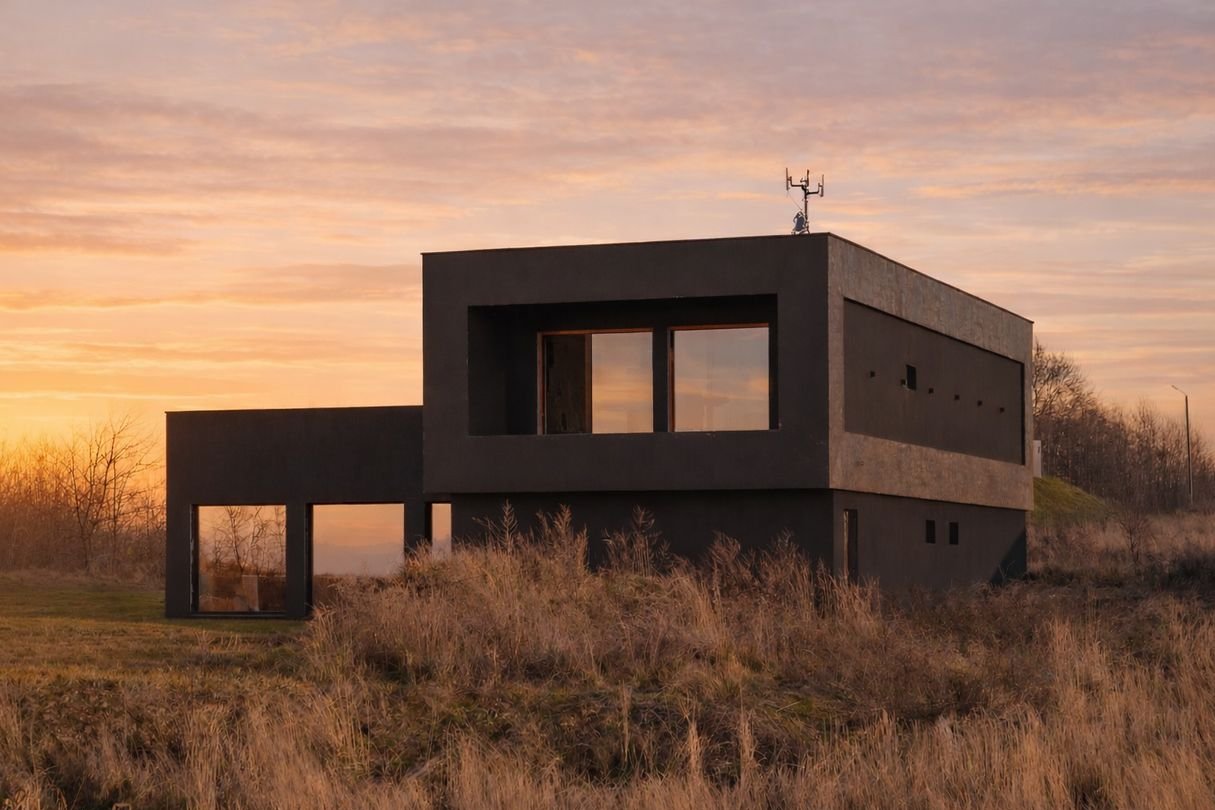 Spektakularny dom na wzgórzu z panoramicznym widokiem