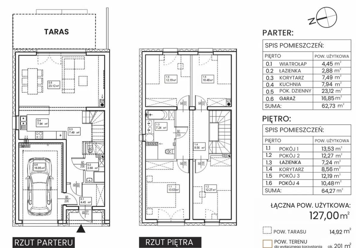 Ostatni - 5 Pokoi - Pompa - Garaż - Szkoła - Sklepy -AOW- Lokalizacja