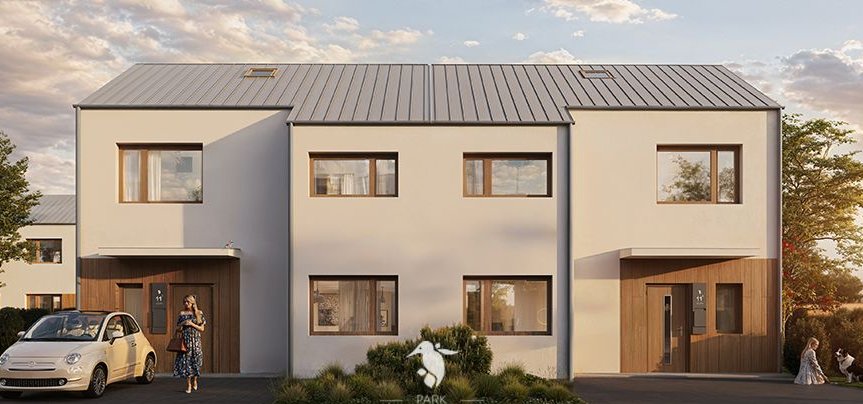 Dom 80,40m2 z własnym ogrodem i miejscami postojowymi