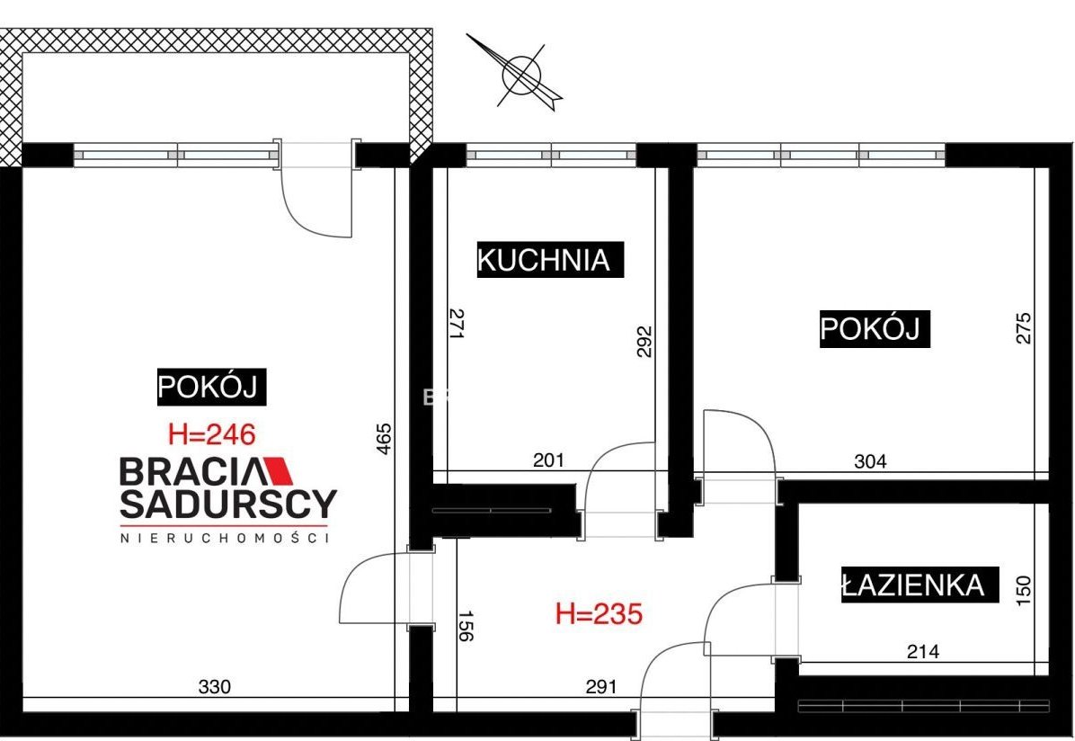 Mieszkanie, 38 m², Kraków