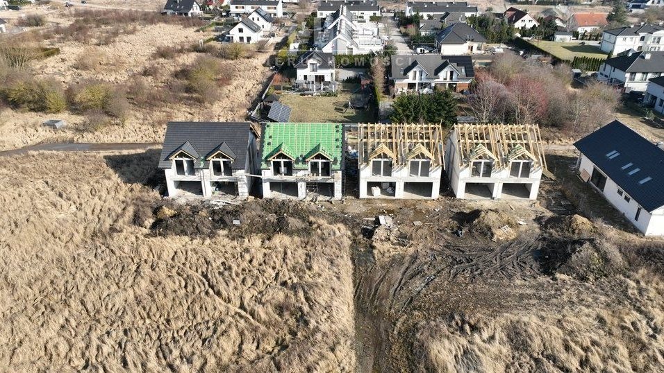 Bliźniaki na Mierzynie z rekuperacją , pom. ciepła