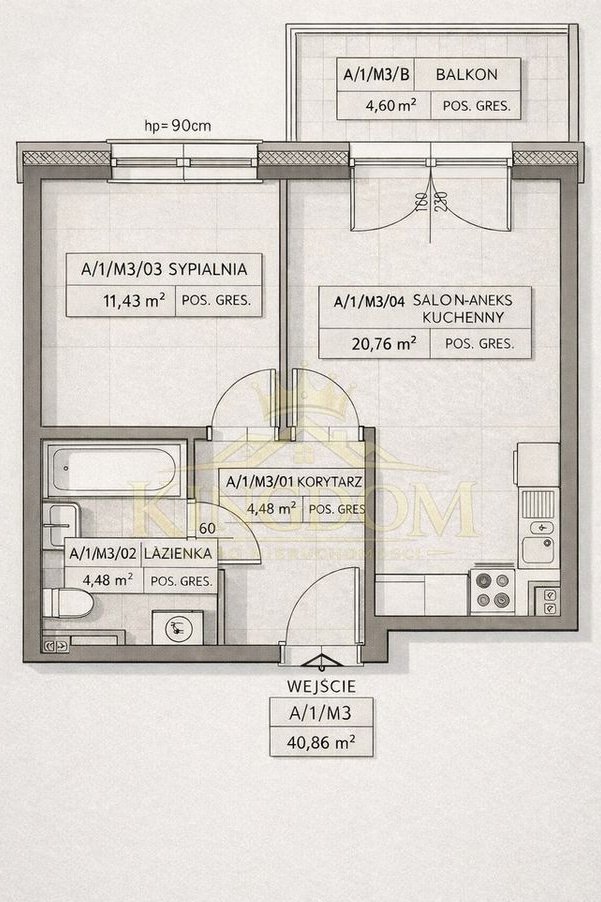Mieszkanie 41 m2 + piwnica + miejsce parkingowe