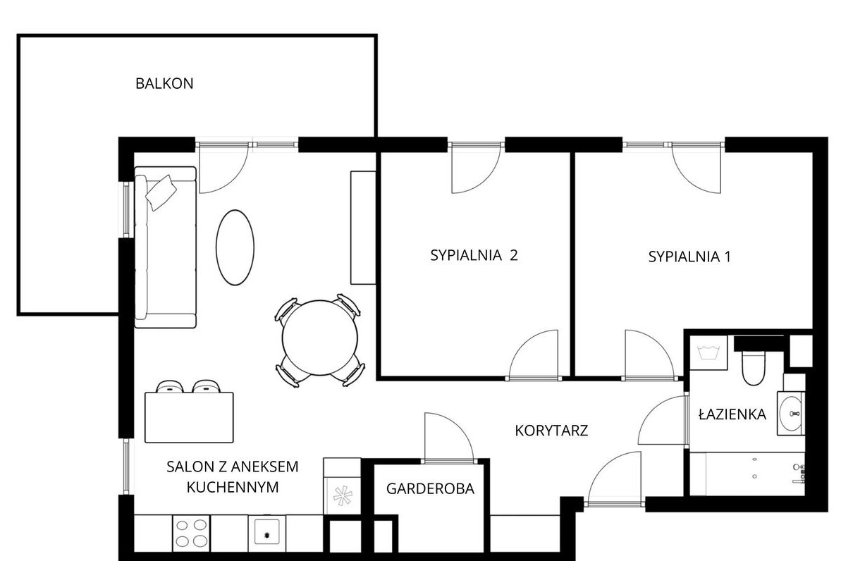 Piękny narożny APARTAMENT z widokiem na ZIELONY dziedziniec