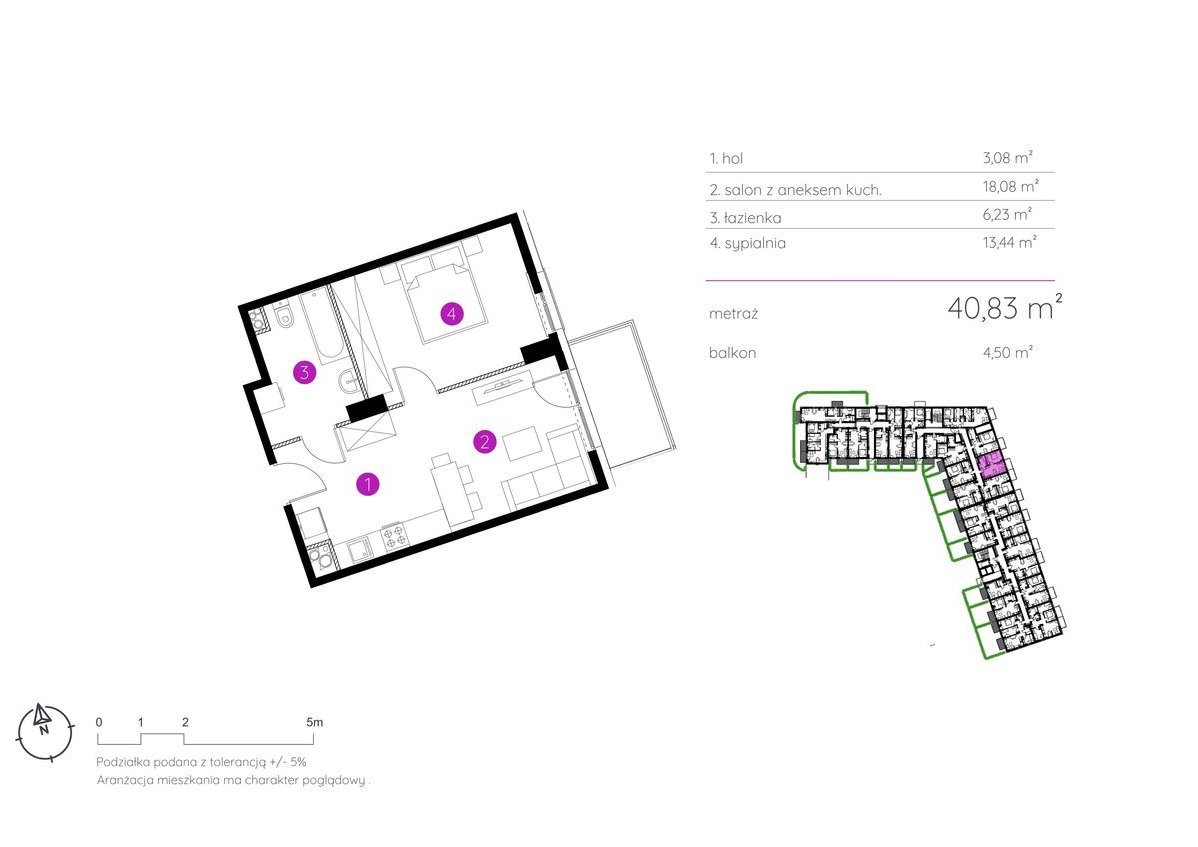 DUŻA sypialnia! 2 pok 41m2 | BALKON | 2 min tramwaj | SZYBKI TERMIN