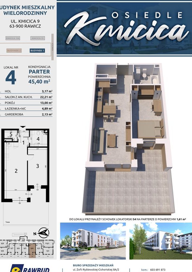 Nowa inwestycja Kmicica 9 ostatnie mieszkanie z tarasem