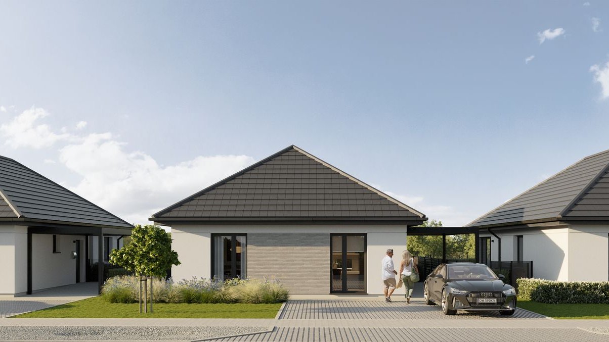 Nowy projekt! Wolnostojące domy z dużymi ogródkami i wiatą garażową