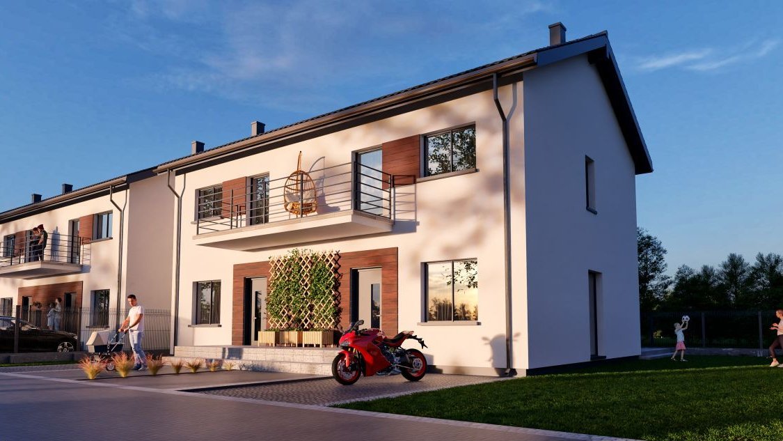 ⭐️ Bliźniak | Pompa Ciepła | Dz. 132m² & 225m² ⭐️