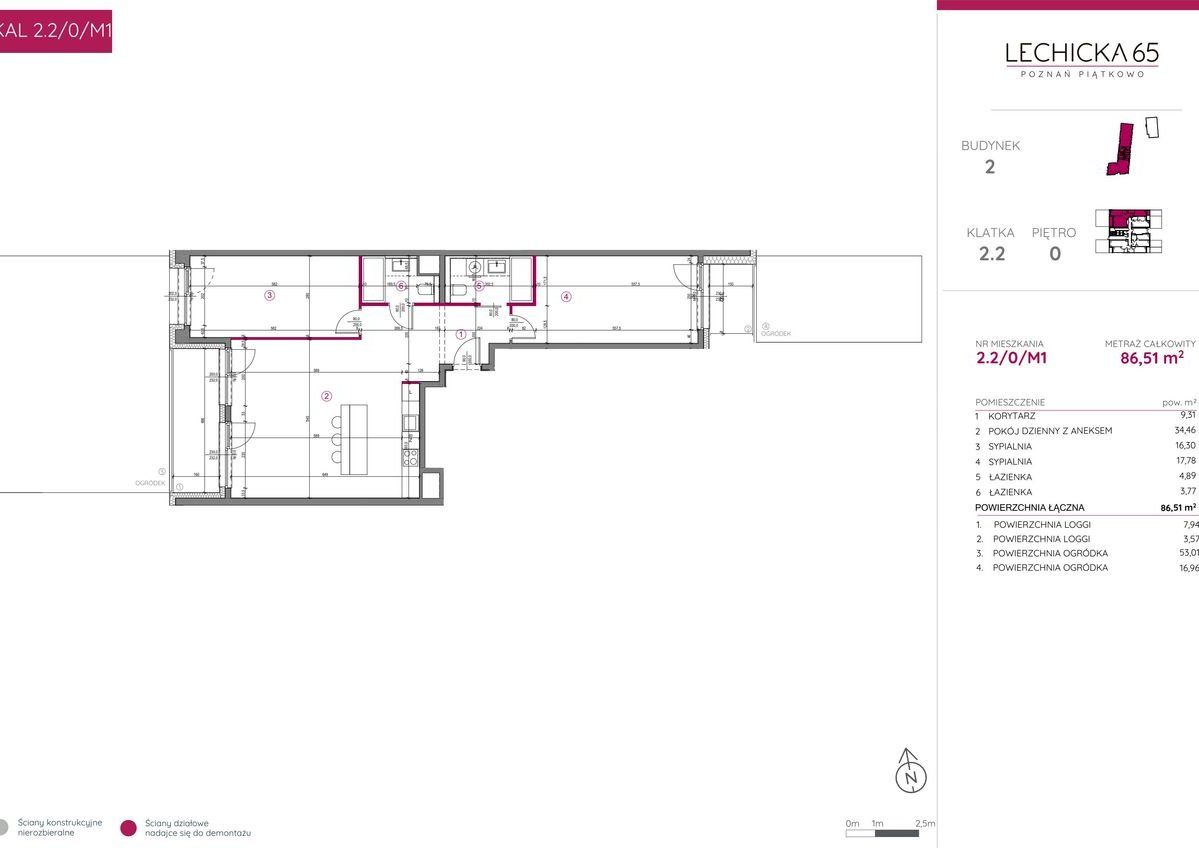3-pokojowe mieszkanie 90m2 + 2 ogródki