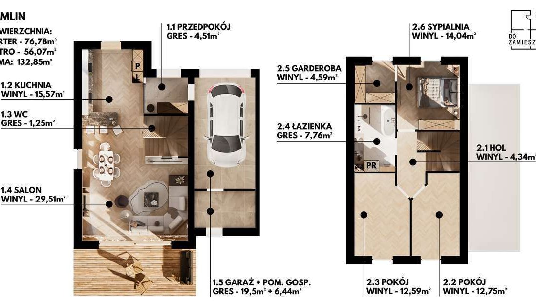 Komfortowy dom dla rodzin / Oddanie sierpień'26 / Stan deweloperski +