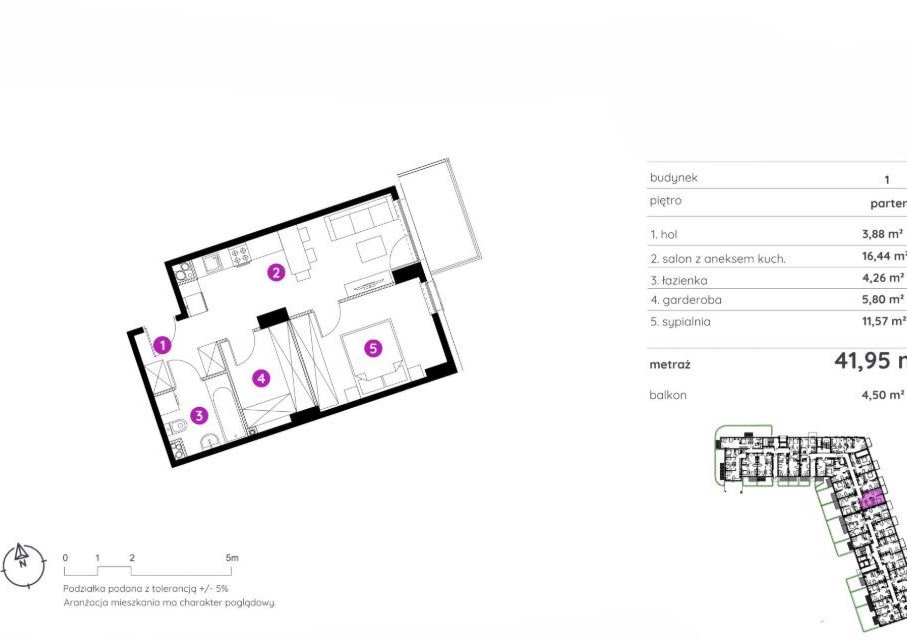 Okazja! 2pok 42m2 | GARDEROBA | balkon | TANIE MP w hali i Smart Home