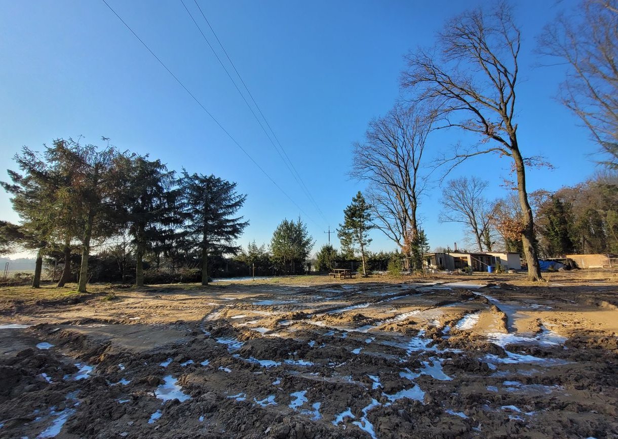 Parterowy dom na dużej działce