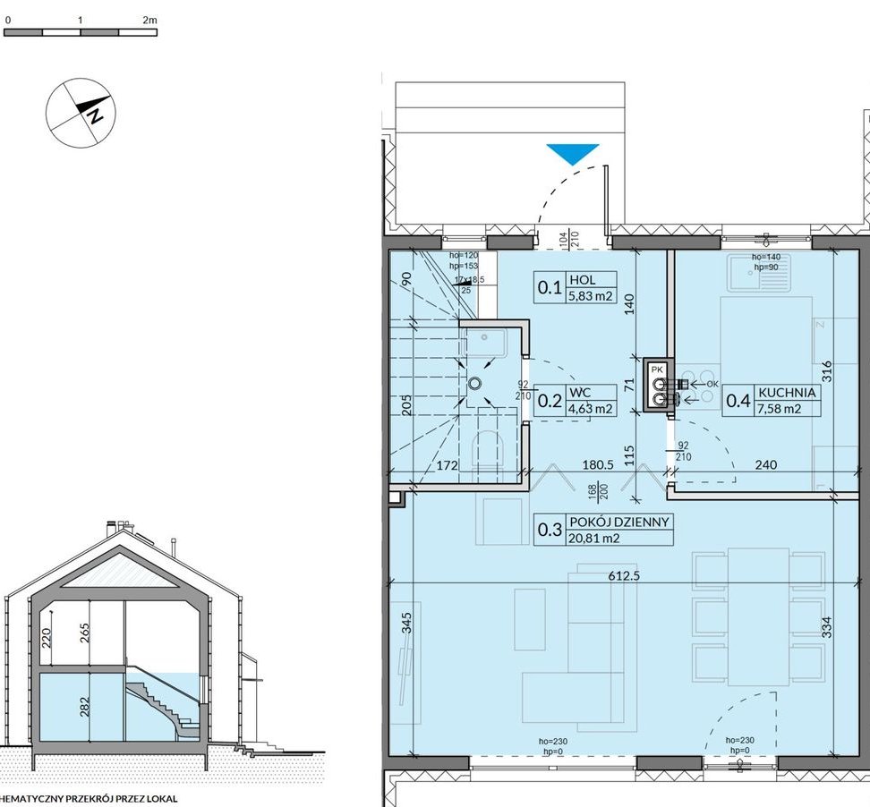 4-pokojowy dom 77m2 + ogródek Bez Prowizji