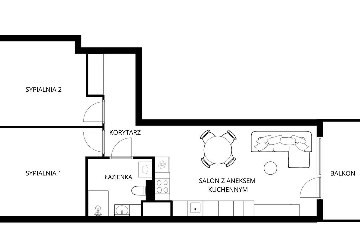 USTAWNE mieszkanie TRZY POKOJE - DWUSTRONNE JEŻYCE