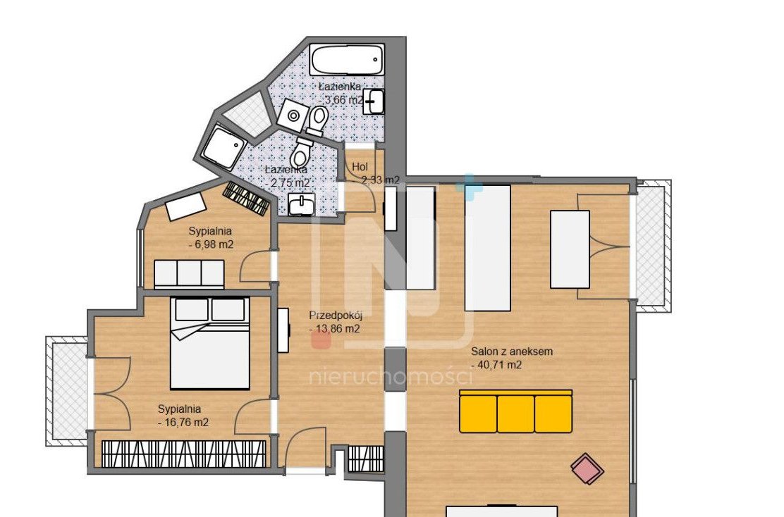 Powiśle Dobra 53 Kamienica dwa balkony