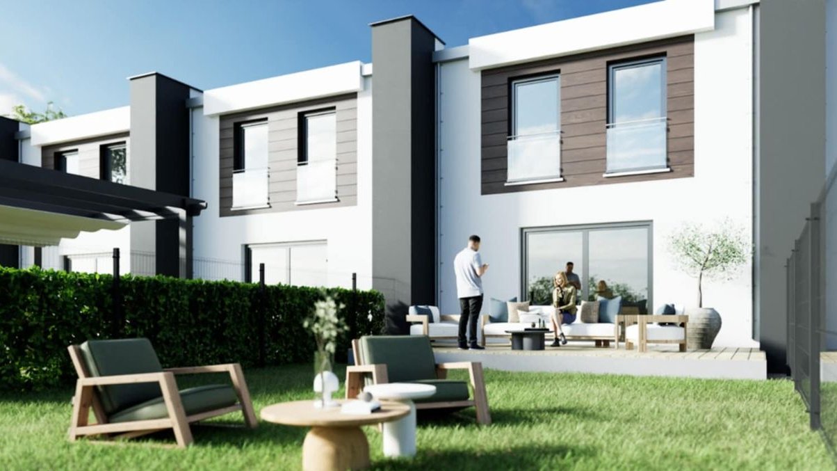 Energooszczędny dom 113m2, 4 pokoje. Kostka, 4 miejsca parkingowe.