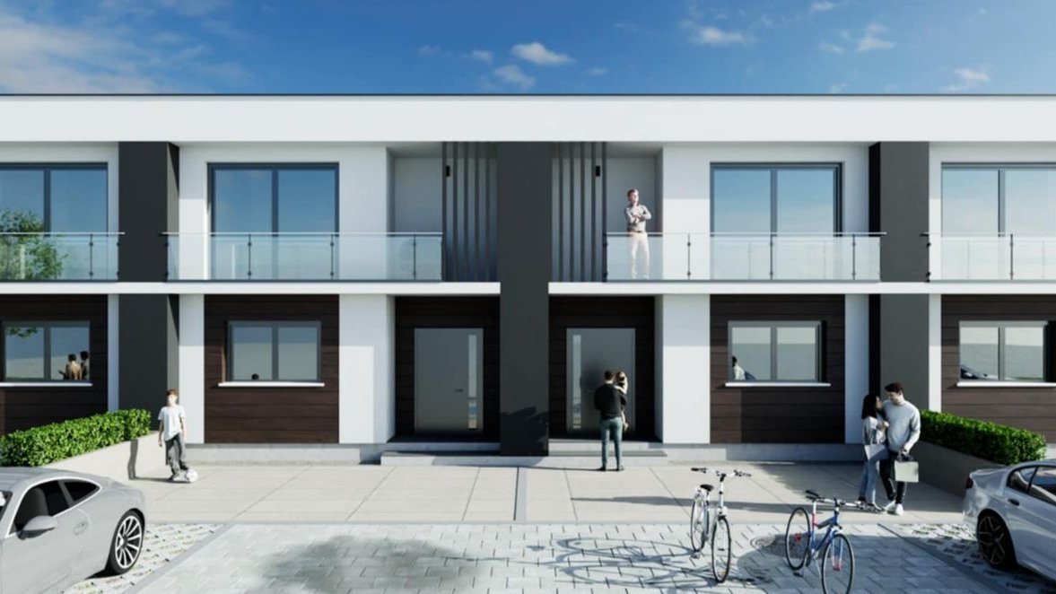 Energooszczędny dom 113m2, 4 pokoje. Kostka, 4 miejsca parkingowe.