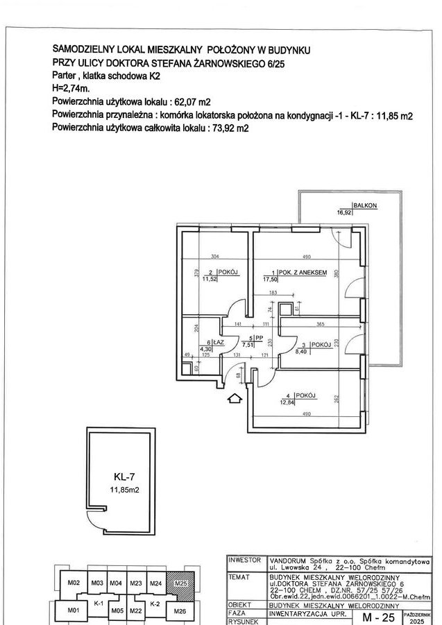 Ostatni nowy wolny apartament 62 m² 4 pokoje windy Słoneczny Zakątek