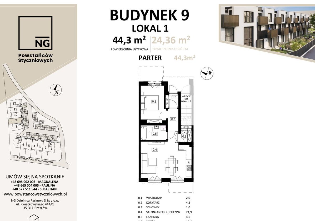 Nowość - badź pierwszy / mieszkanie od NG Development