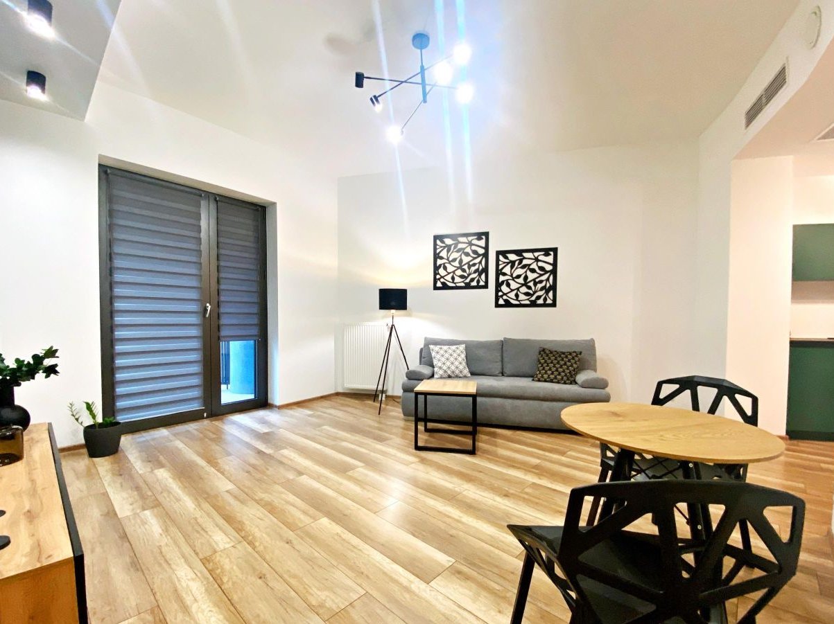 Kawalerka z balkonem Hanza Tower! Basen, ochrona!