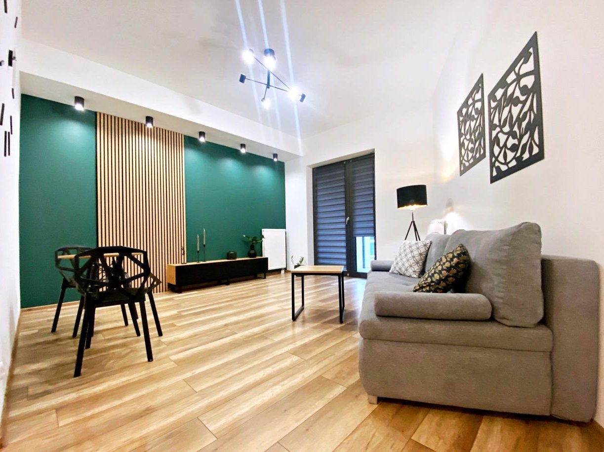 Kawalerka z balkonem Hanza Tower! Basen, ochrona!