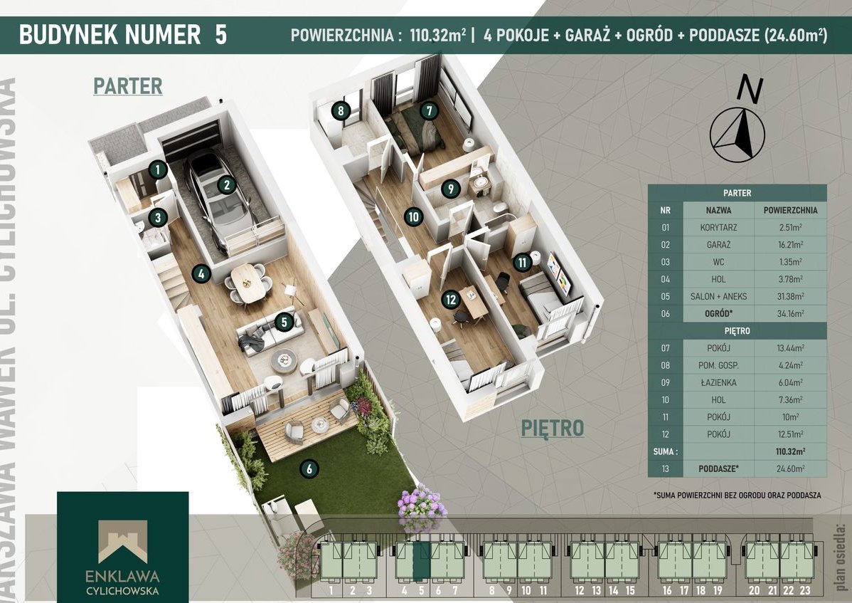 Nowy dom | Wawer | Ogród | 110 mkw | 4 pokoje | garaż