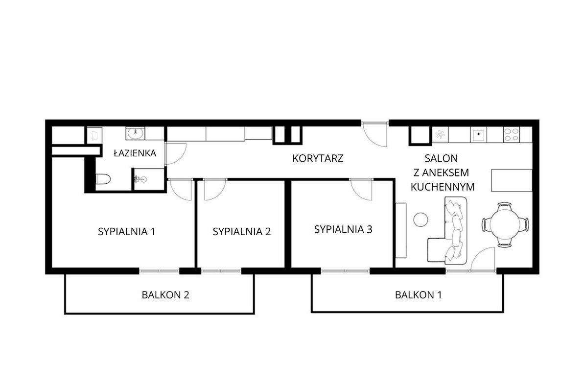 Klimatyczny APARTAMENT przy MALCIE z 2 balkonami