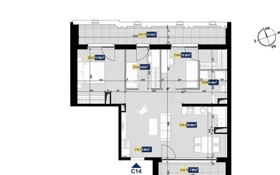 Apartamenty Złota - 4 pokoje przy Parku Śląskim