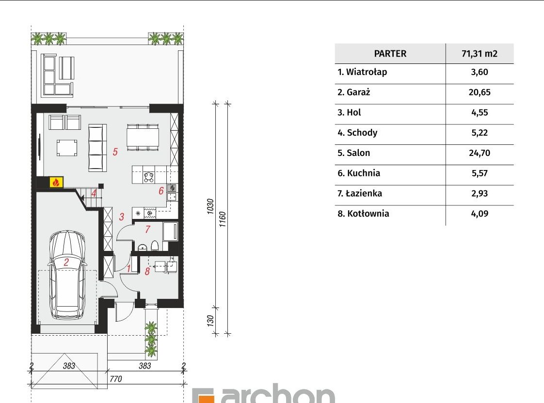 Nowy Dom Szeregowy 125,14m2